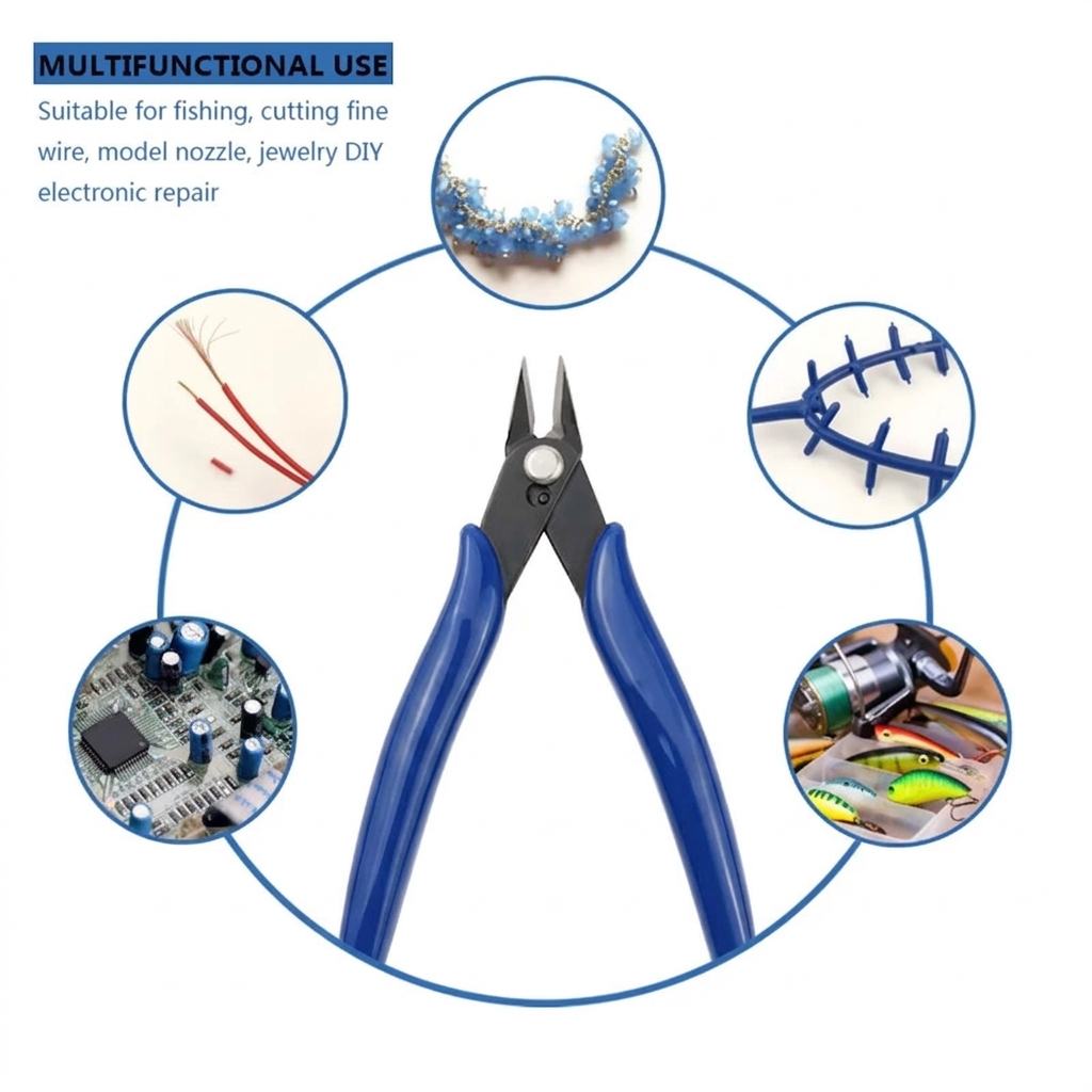 Electronics Repair Hobby - Karbonstahl-Seitenschneider, Präzisions-Seitenzangen für Elektronik, Weichkupfer, Schmuckreparatur,