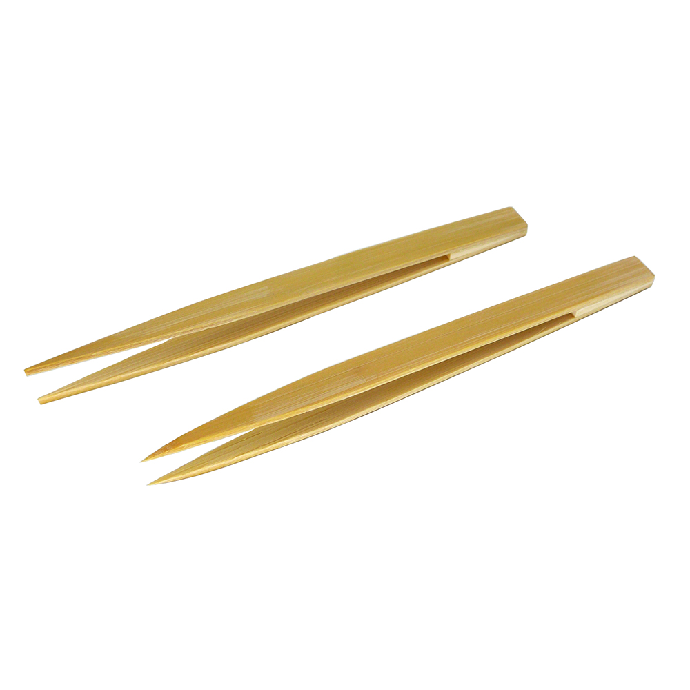Electronics Repair Hobby - 2 Stück antistatische Pinzetten, spitze Bambuspinzetten