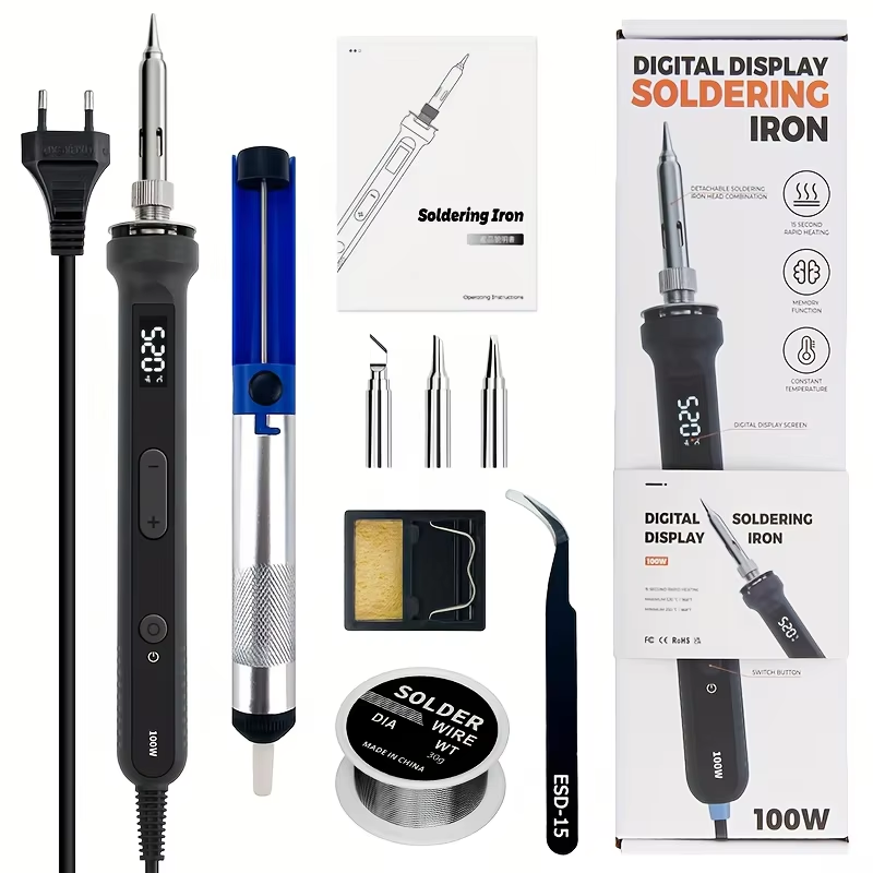 Electronics Repair Services - 100W Digitaler Lötkolben-Kit, elektrisches Schweißwerkzeug mit