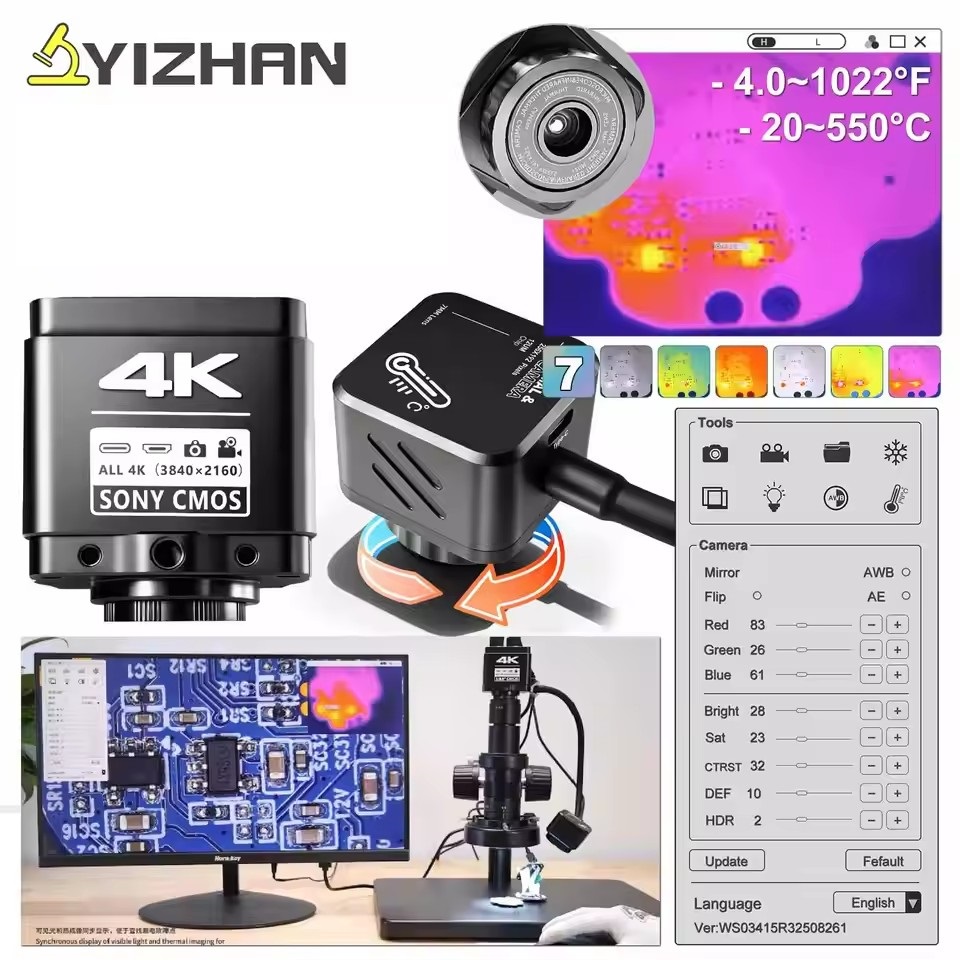 YIZHAN Wärmebildkamera 256*192 – Electronics Repair Microscope Bewertung und Preis